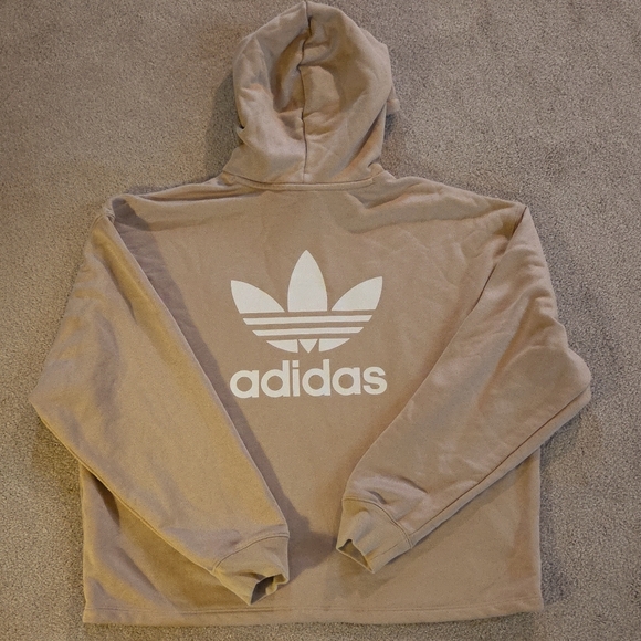 Adidas Beige Pullover Hoodie - Picture 3 of 4